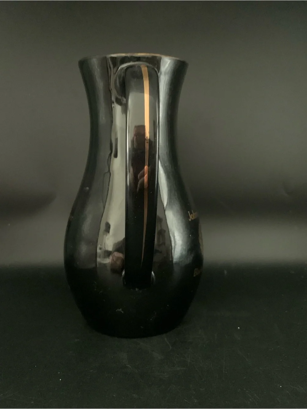 Vintage Johnnie Walker 12 Year Old Black Label Scotch Pitcher Wade England